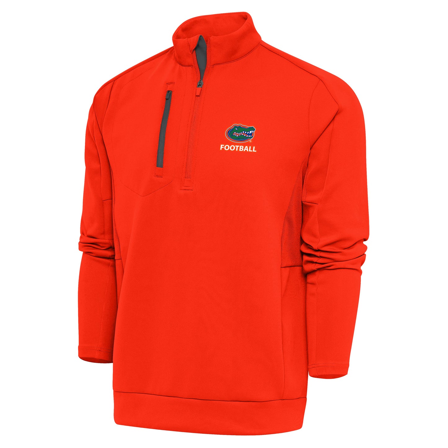 Men's Antigua Orange Florida Gators Football Generation Quarter-Zip Pullover Top