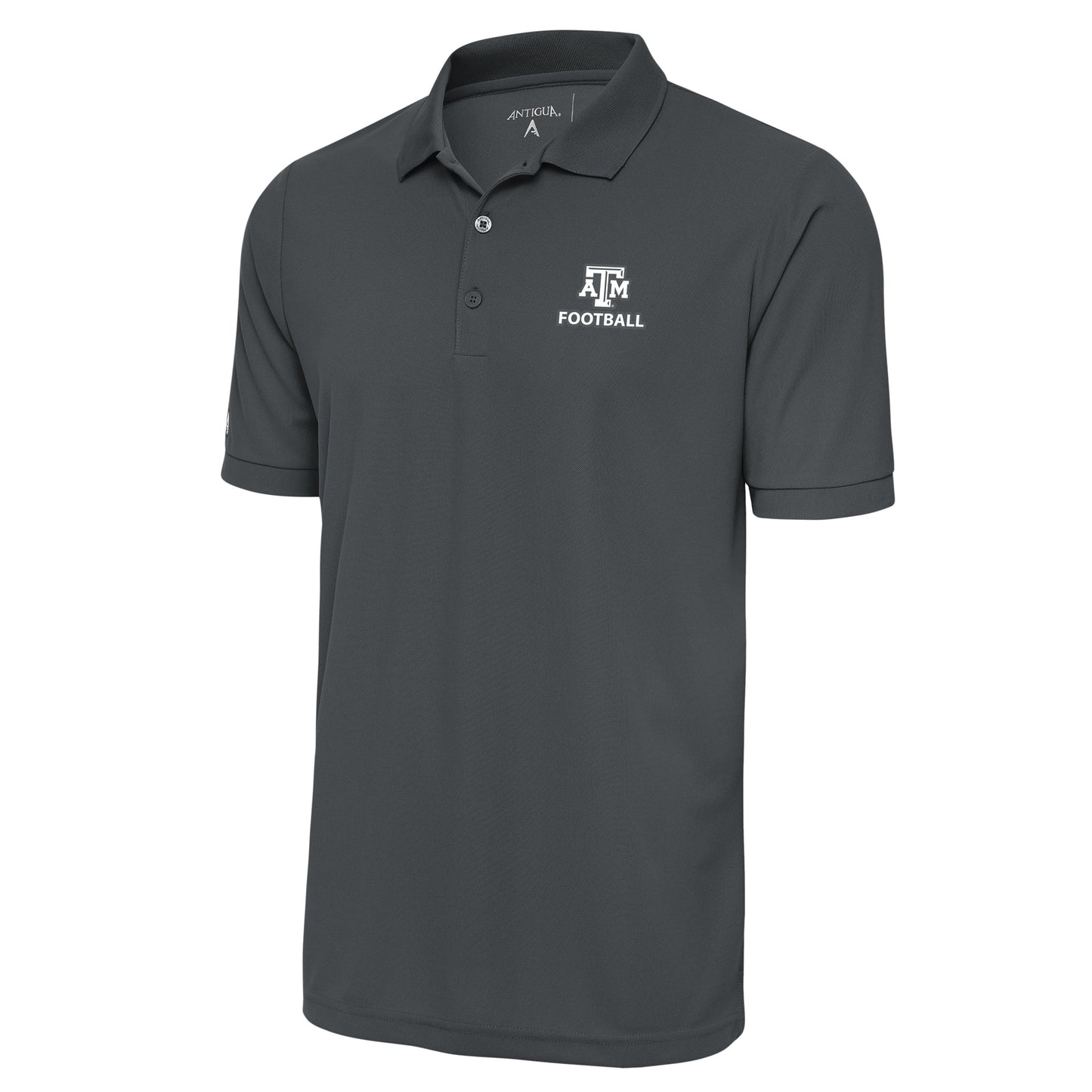 Men's Antigua Charcoal Texas A&M Aggies Football Big & Tall Legacy Pique Polo