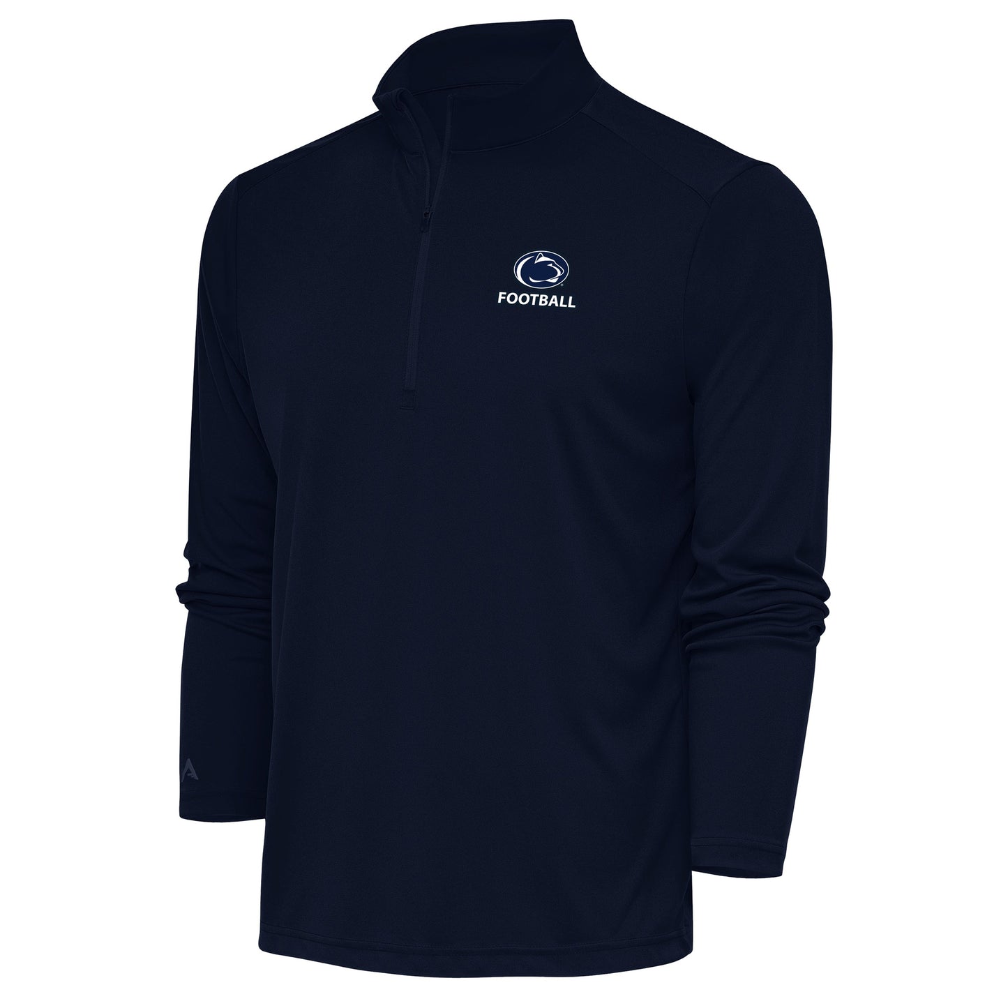 Men's Antigua Navy Penn State Nittany Lions Football Tribute Quarter-Zip Pullover Top