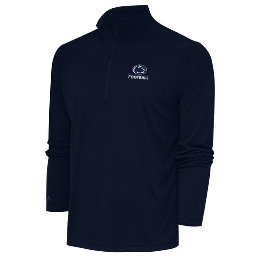 Men's Antigua Navy Penn State Nittany Lions Football Tribute Quarter-Zip Pullover Top