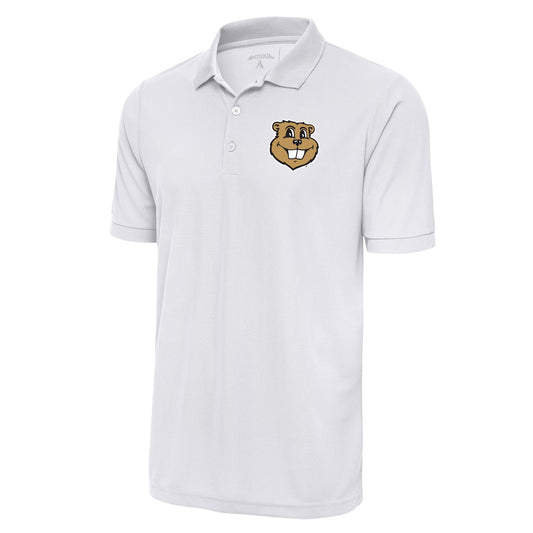 Men's Antigua White Minnesota Golden Gophers Goldy Legacy Pique Polo