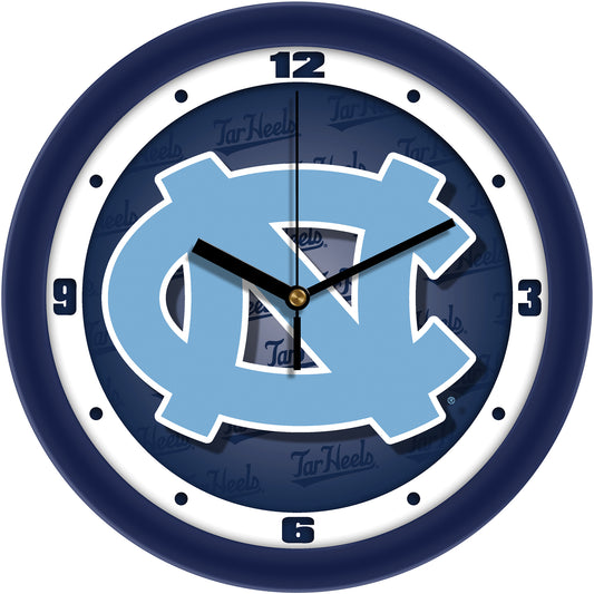 North Carolina Tar Heels 11.5'' Suntime Premium Glass Face Dimension Wall Clock