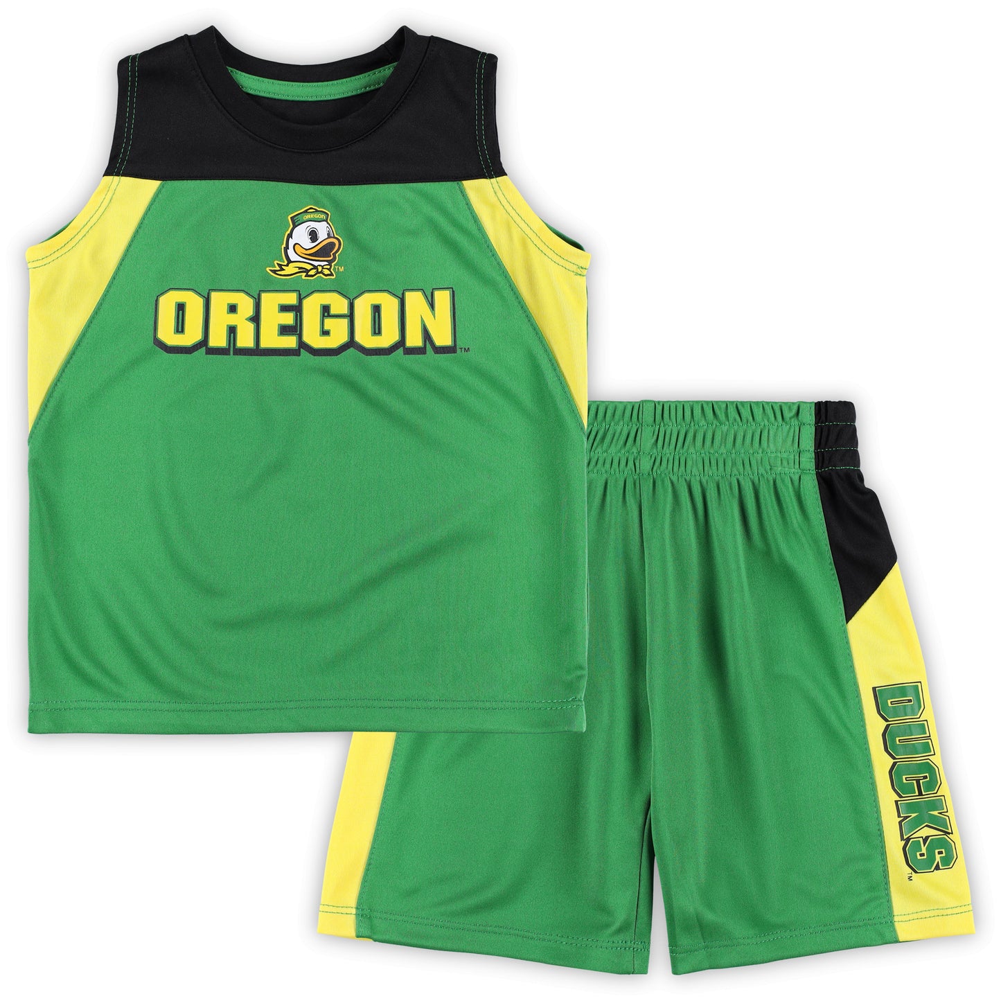 Toddler Colosseum Green Oregon Ducks Ozone Tank Top & Shorts Set