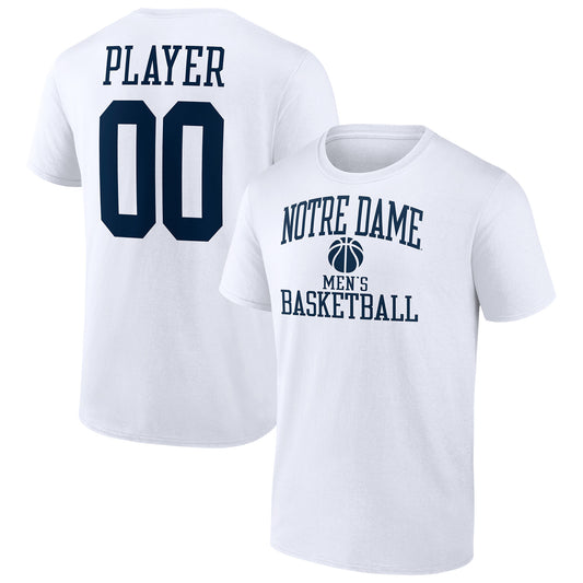 Men's White Notre Dame Fighting Irish Men's Basketball Pick-A-Player NIL Gameday Tradition T-Shirt