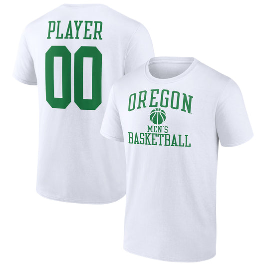 Men's White Oregon Ducks Men's Basketball Pick-A-Player NIL Gameday Tradition T-Shirt