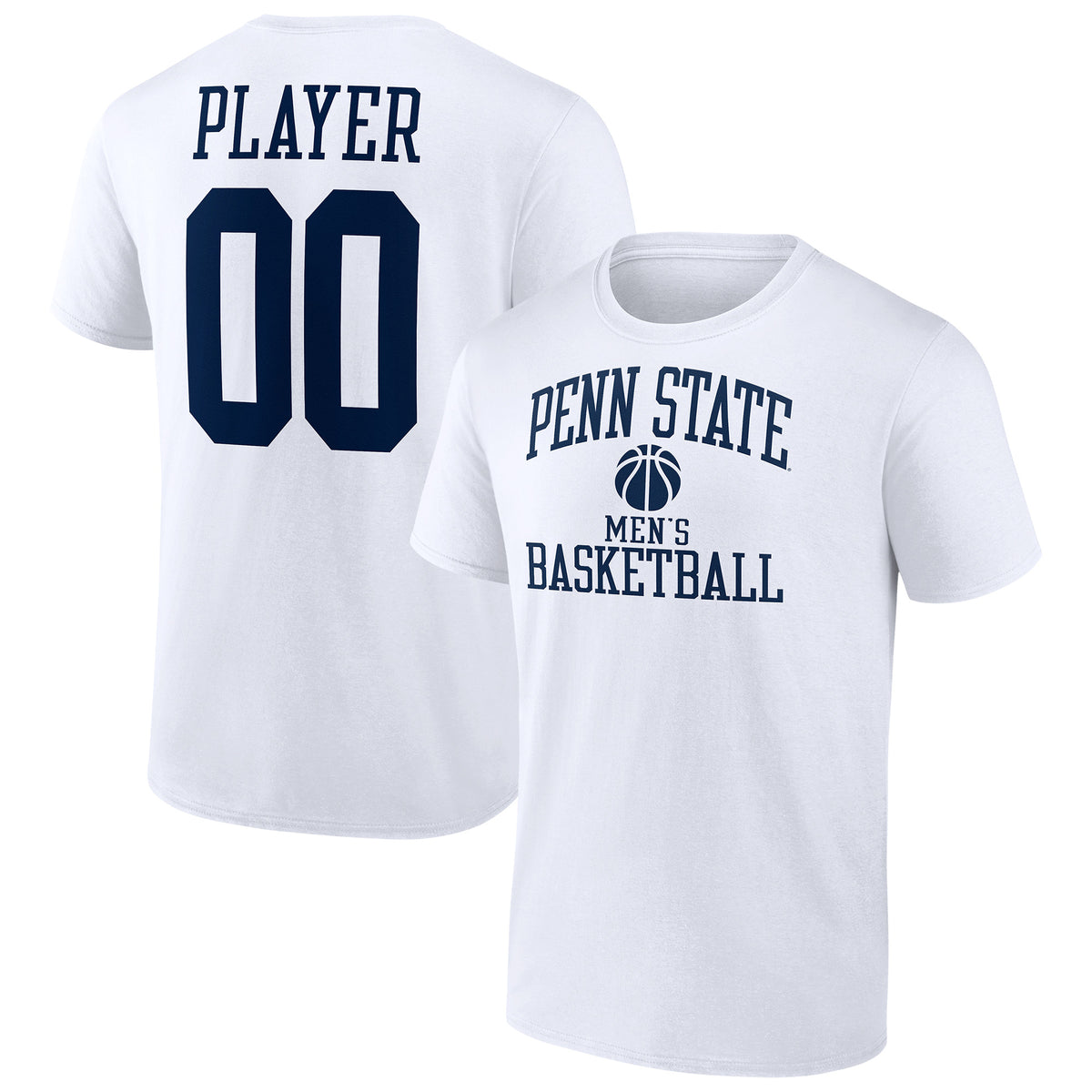 Men's White Penn State Nittany Lions Men's Basketball Pick-A-Player NIL Gameday Tradition T-Shirt