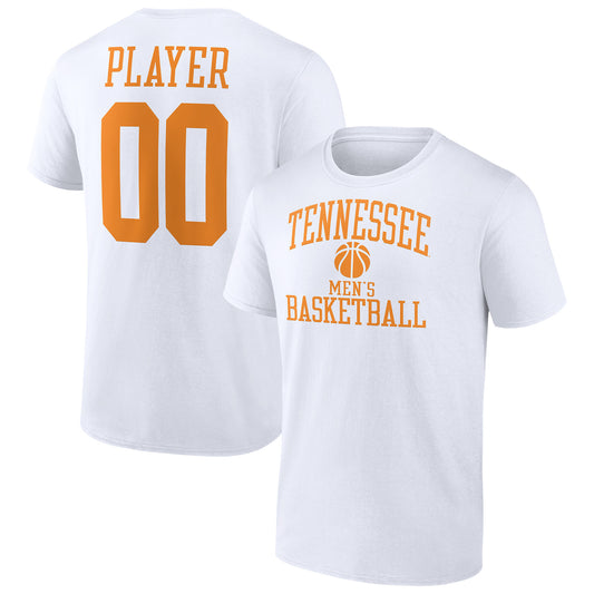 Men's White Tennessee Volunteers Men's Basketball Pick-A-Player NIL Gameday Tradition T-Shirt