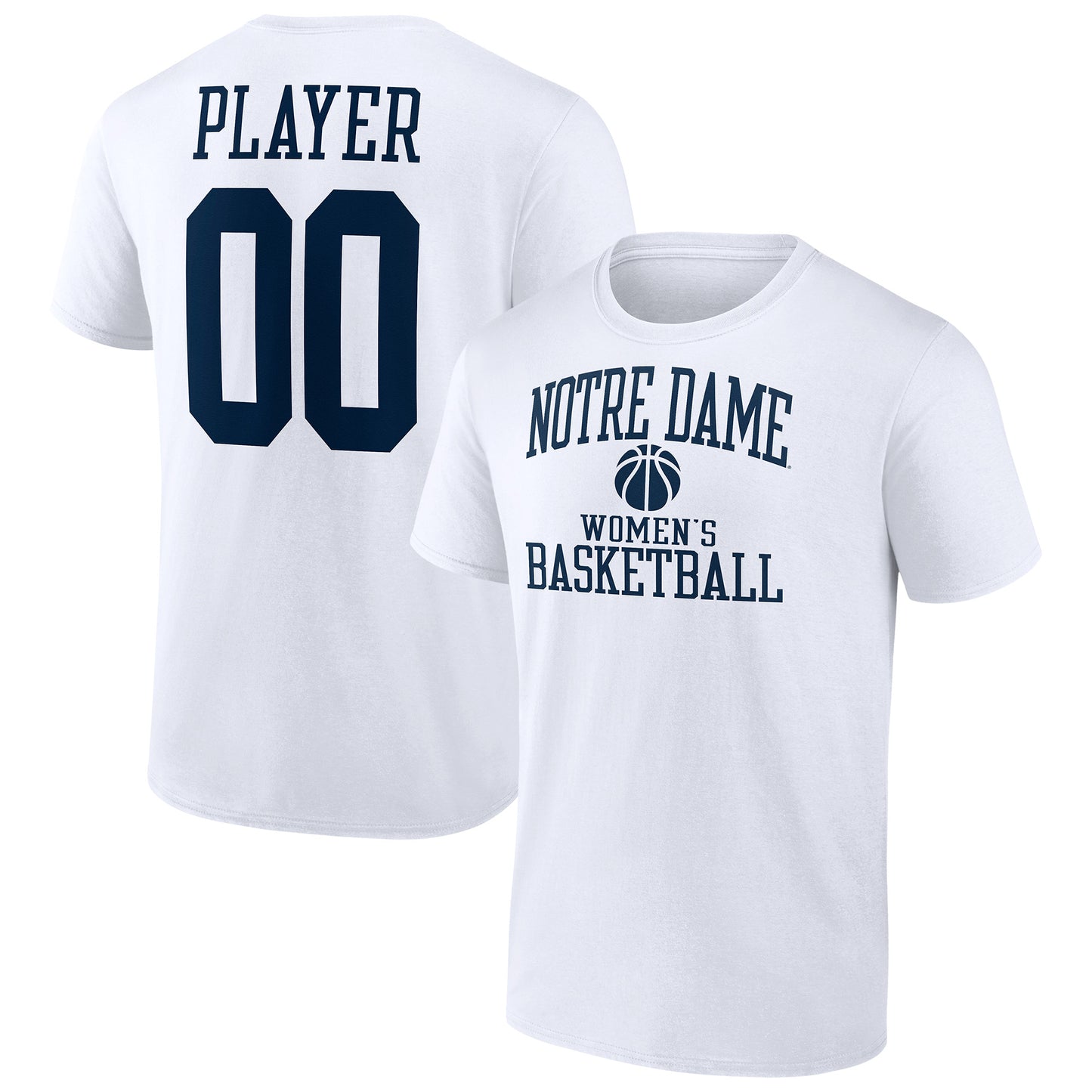 Men's White Notre Dame Fighting Irish Women's Basketball Pick-A-Player NIL Gameday Tradition T-Shirt