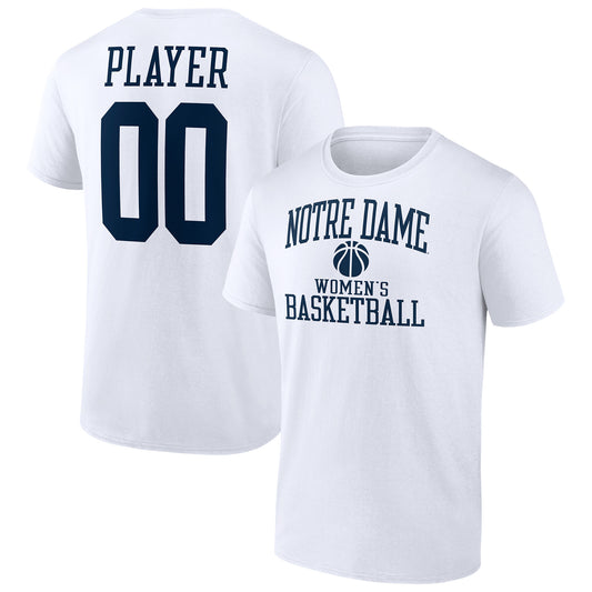 Men's White Notre Dame Fighting Irish Women's Basketball Pick-A-Player NIL Gameday Tradition T-Shirt