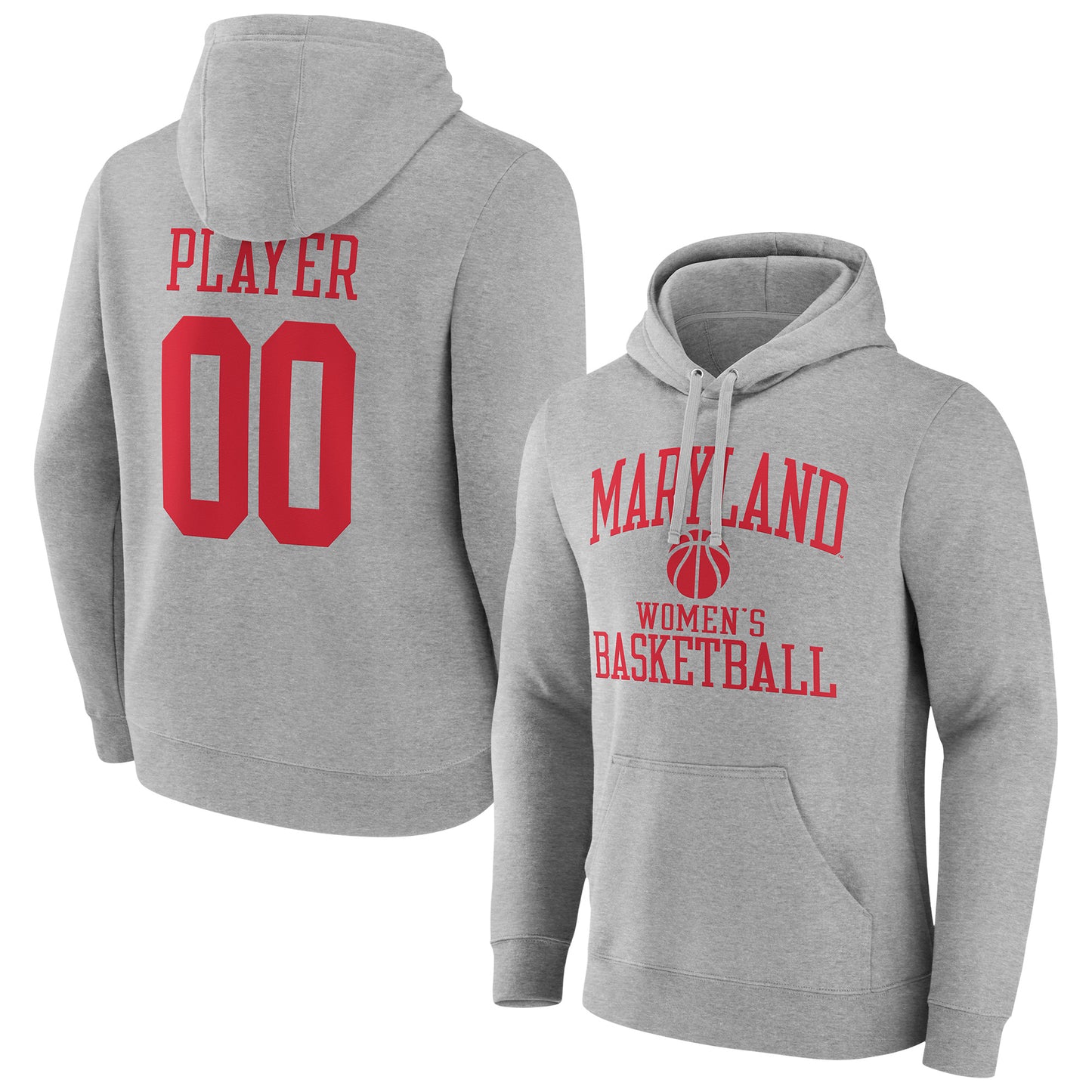 Men's Gray Maryland Terrapins Women's Basketball Pick-A-Player NIL Gameday Tradition Pullover Hoodie