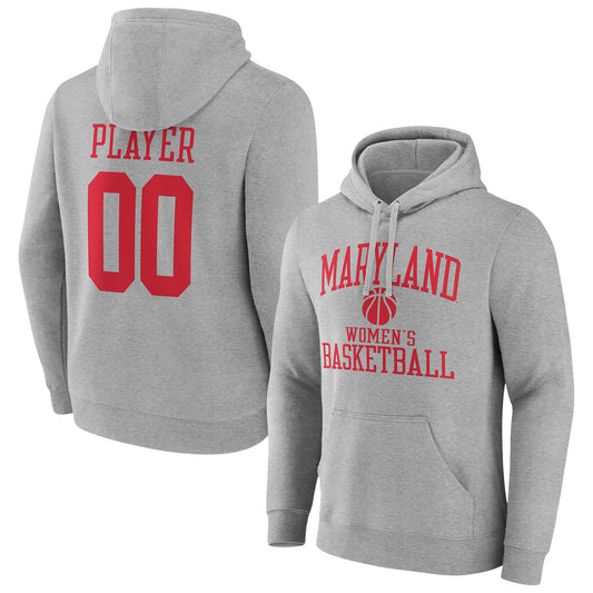 Men's Gray Maryland Terrapins Women's Basketball Pick-A-Player NIL Gameday Tradition Pullover Hoodie