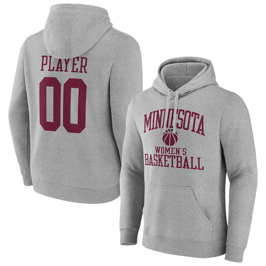 Men's Gray Minnesota Golden Gophers Women's Basketball Pick-A-Player NIL Gameday Tradition Pullover Hoodie