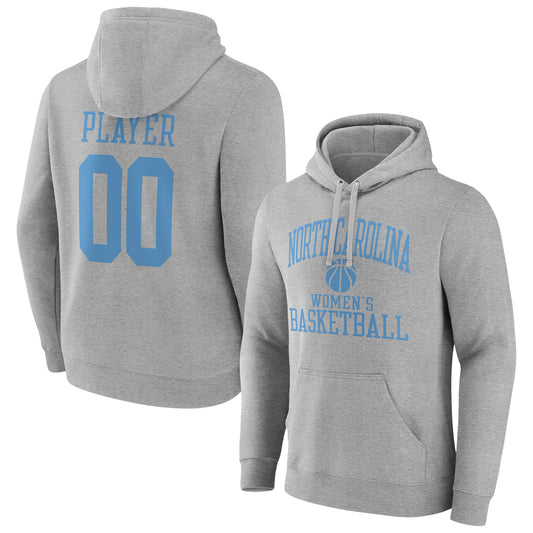 Men's Gray North Carolina Tar Heels Women's Basketball Pick-A-Player NIL Gameday Tradition Pullover Hoodie