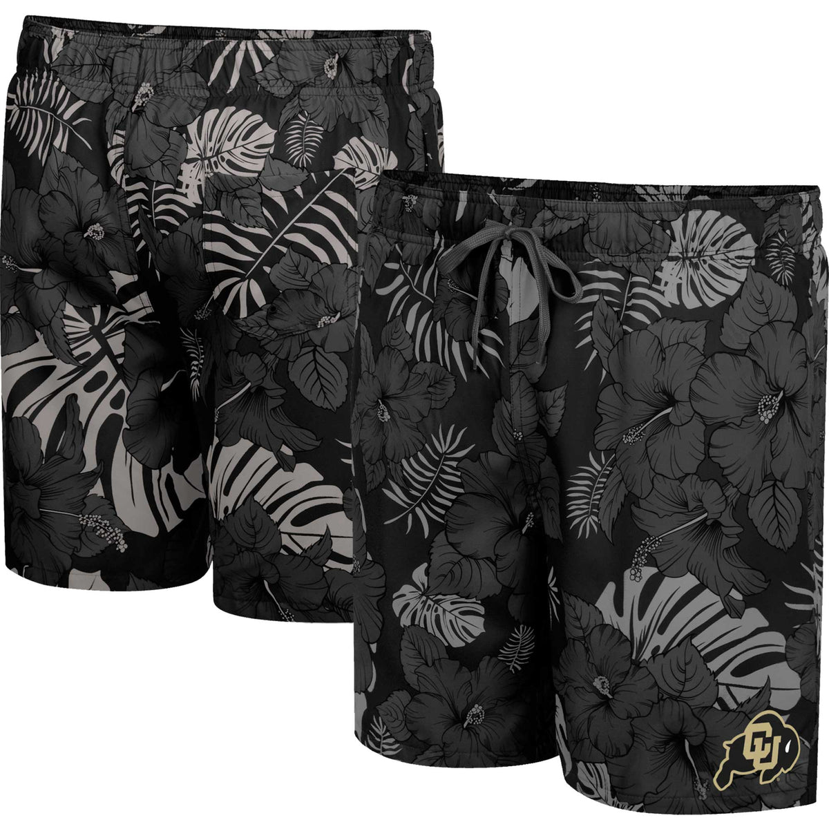 Men's Colosseum Black Colorado Buffaloes The Dude Swim Shorts