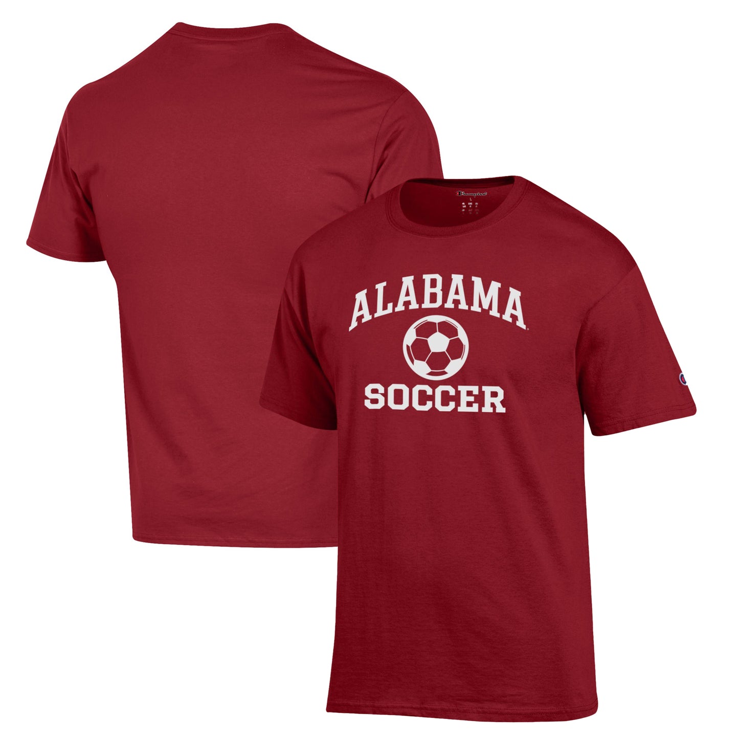 Men's Champion Crimson Alabama Crimson Tide Soccer Icon T-Shirt