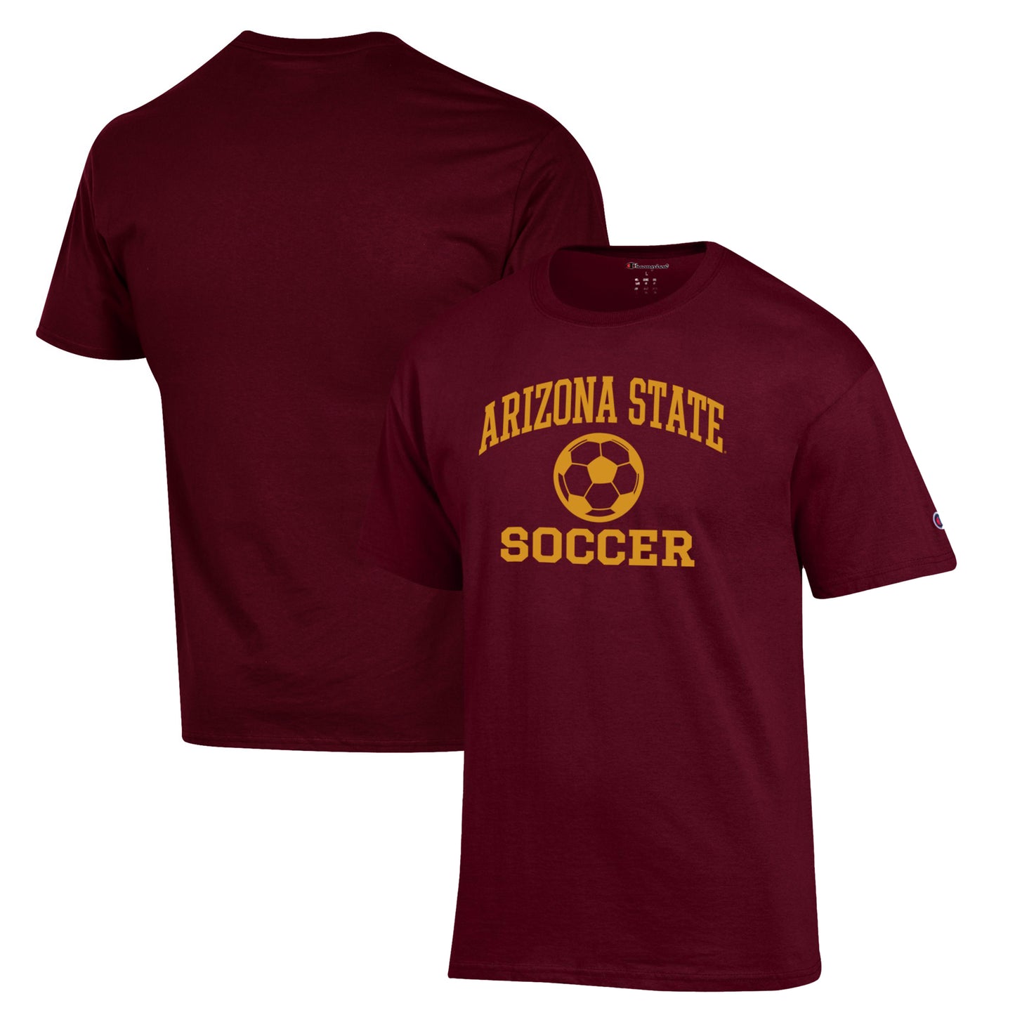 Men's Champion Maroon Arizona State Sun Devils Soccer Icon T-Shirt