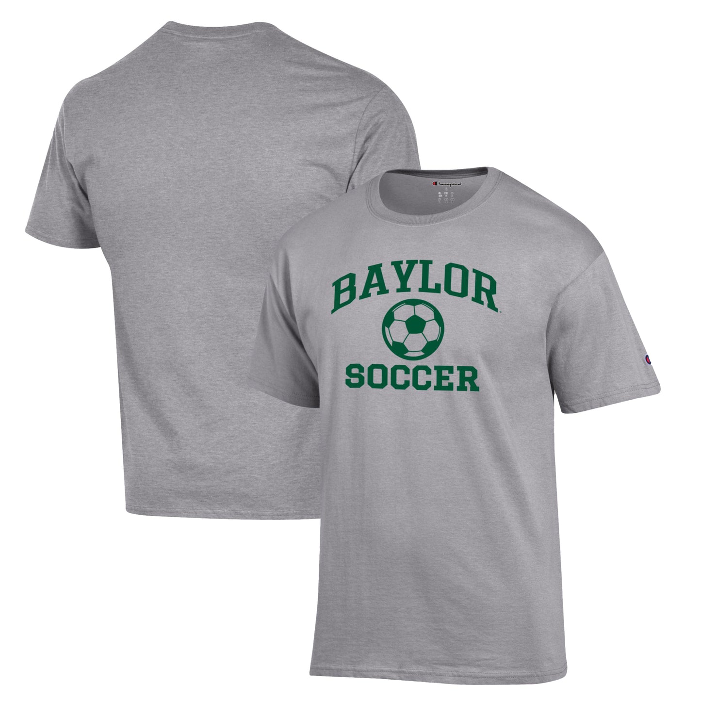 Men's Champion Gray Baylor Bears Soccer Icon T-Shirt