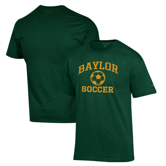 Men's Champion Green Baylor Bears Soccer Icon T-Shirt