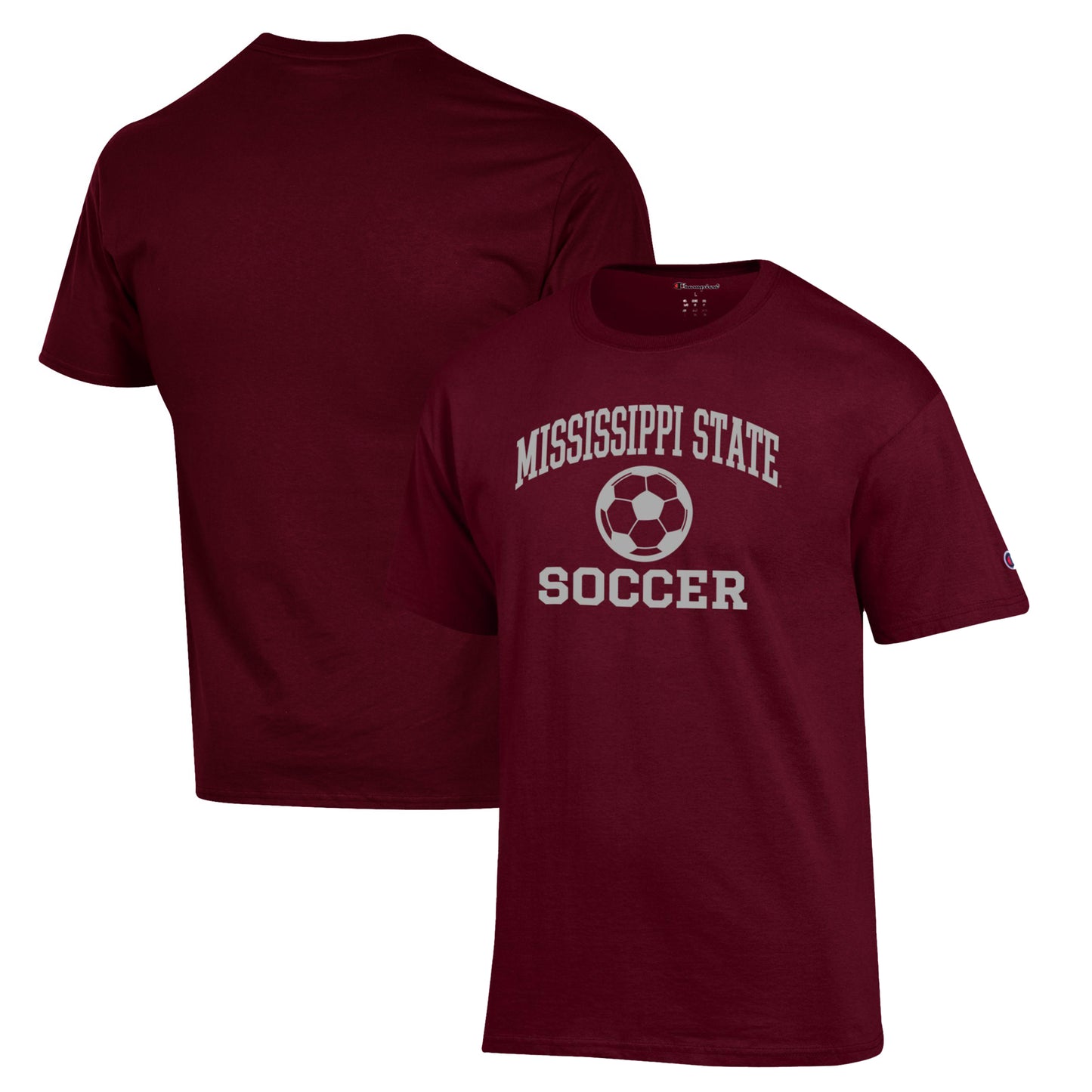 Men's Champion Maroon Mississippi State Bulldogs Soccer Icon T-Shirt