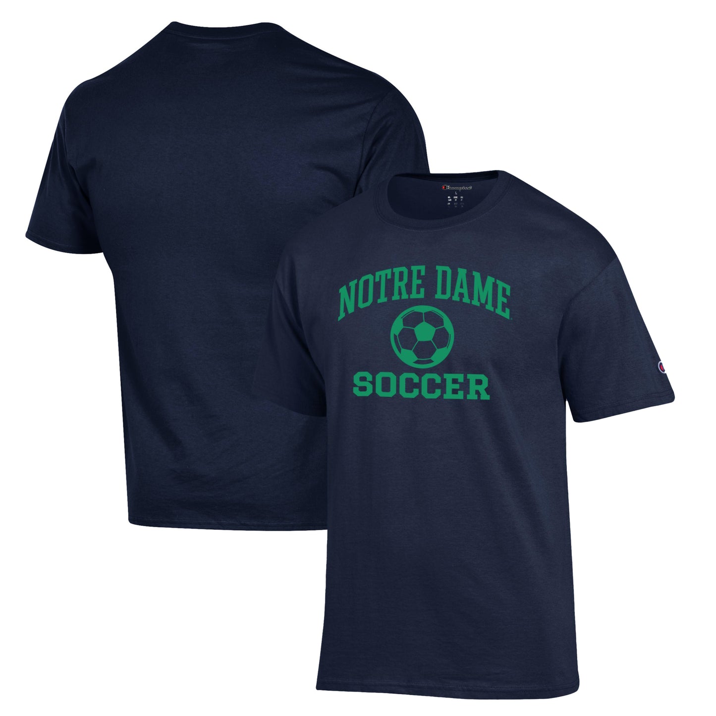 Men's Champion Navy Notre Dame Fighting Irish Soccer Icon T-Shirt