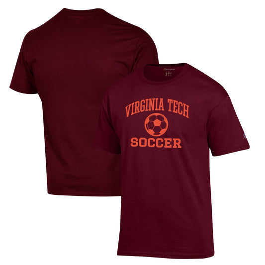 Men's Champion Maroon Virginia Tech Hokies Soccer Icon T-Shirt