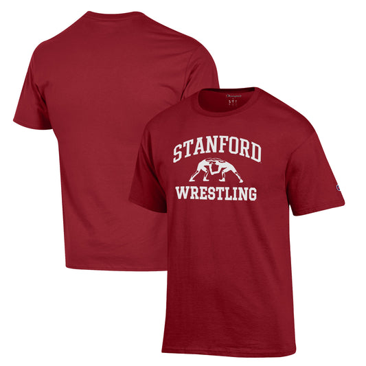 Men's Champion Cardinal Stanford Cardinal Wrestling Icon T-Shirt