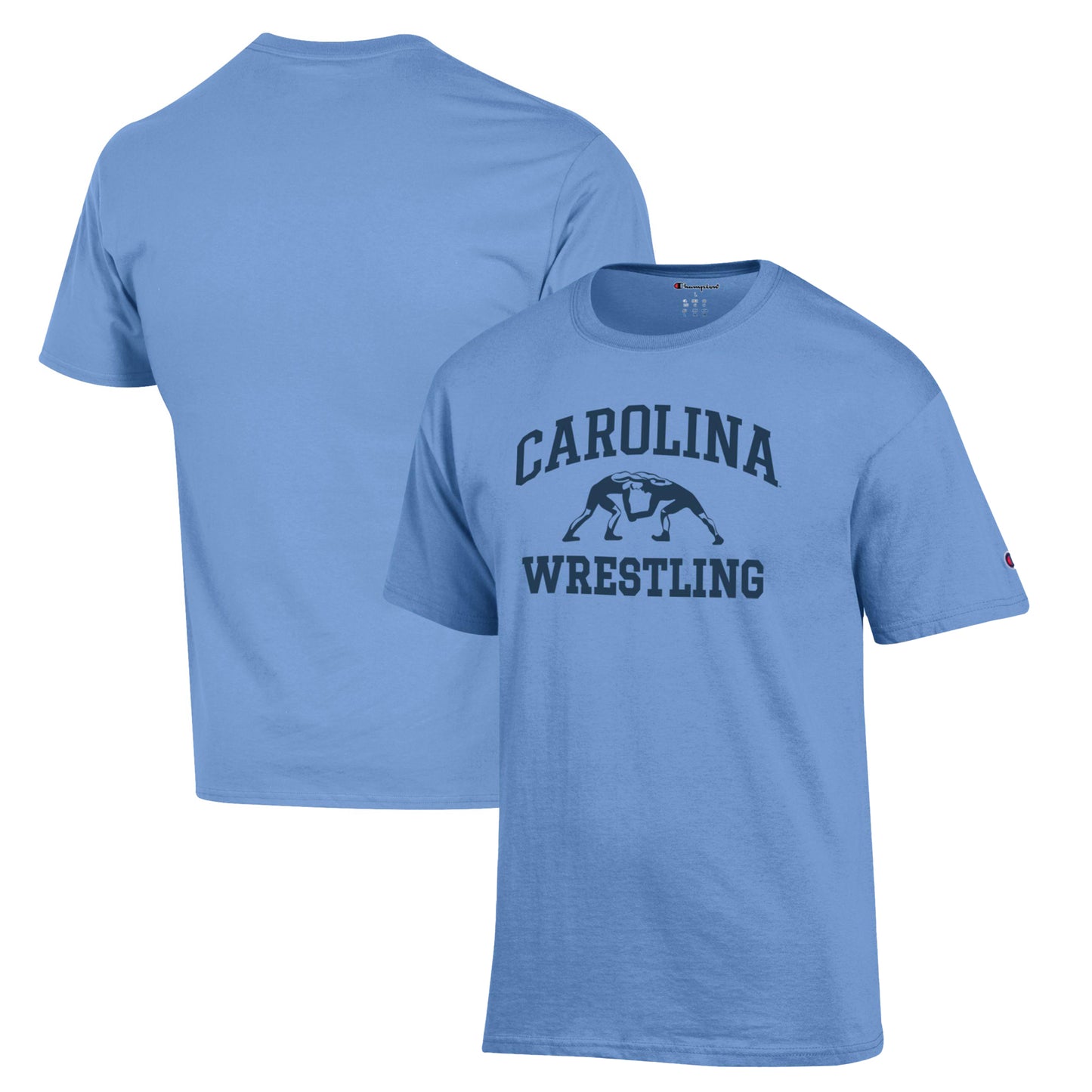 Men's Champion Carolina Blue North Carolina Tar Heels Wrestling Icon T-Shirt