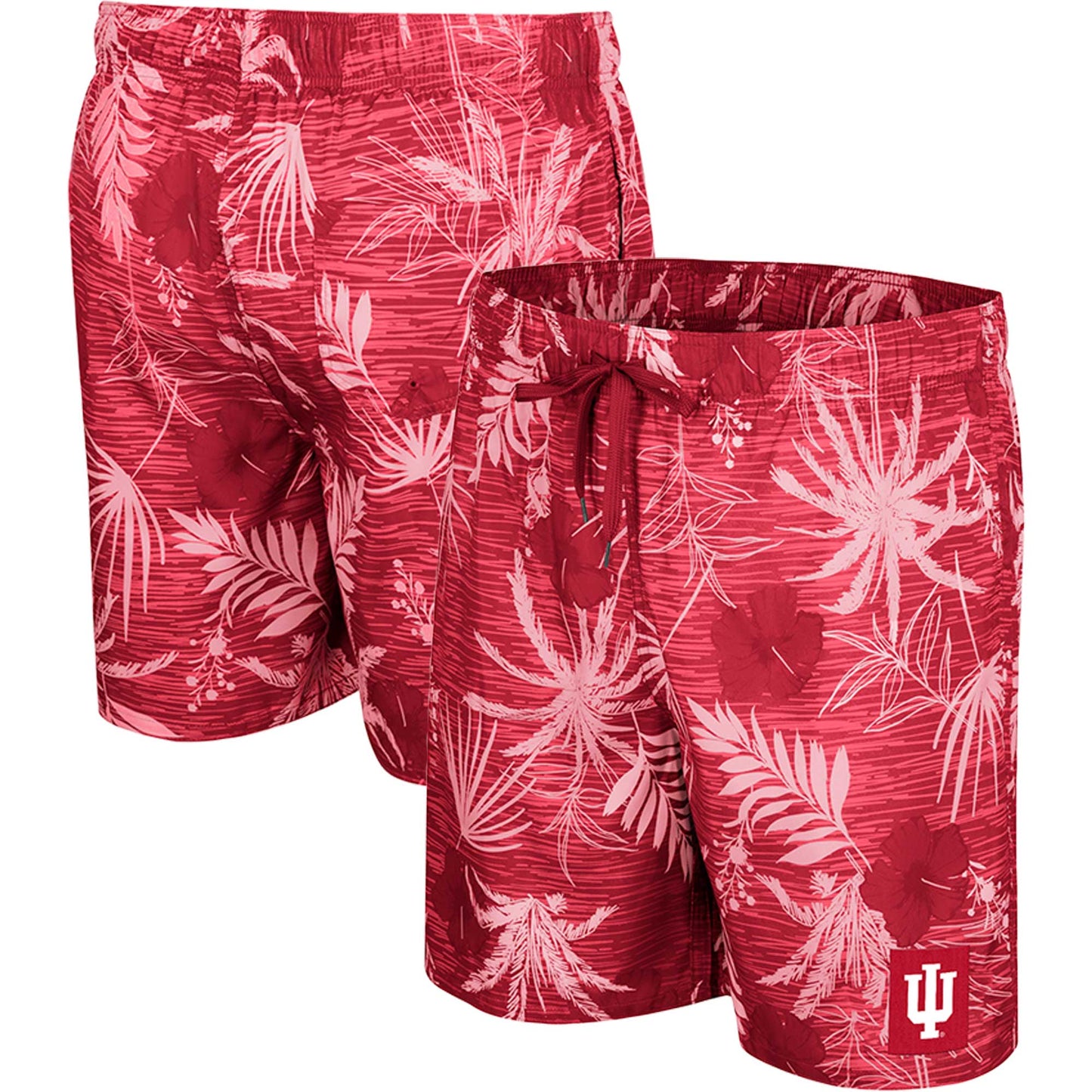 Men's Colosseum Crimson Indiana Hoosiers What Else is New Swim Shorts