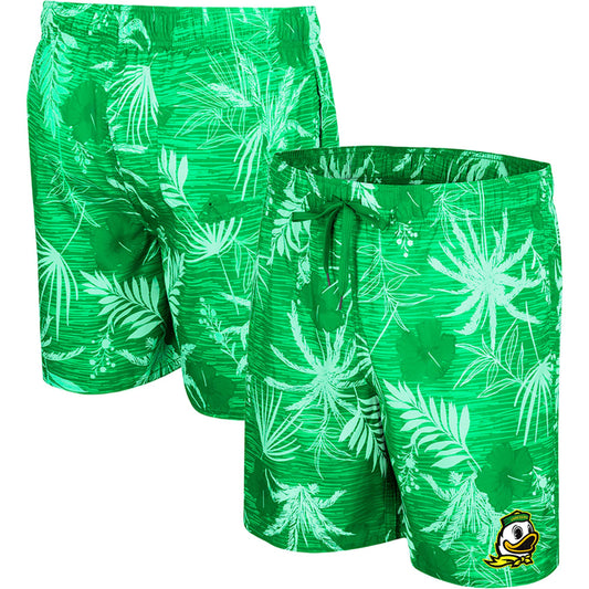 Men's Colosseum Green Oregon Ducks What Else is New Swim Shorts