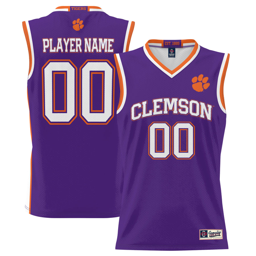 Youth Game Day Greats Purple Clemson Tigers NIL Pick-A-Player Lightweight Basketball Jersey