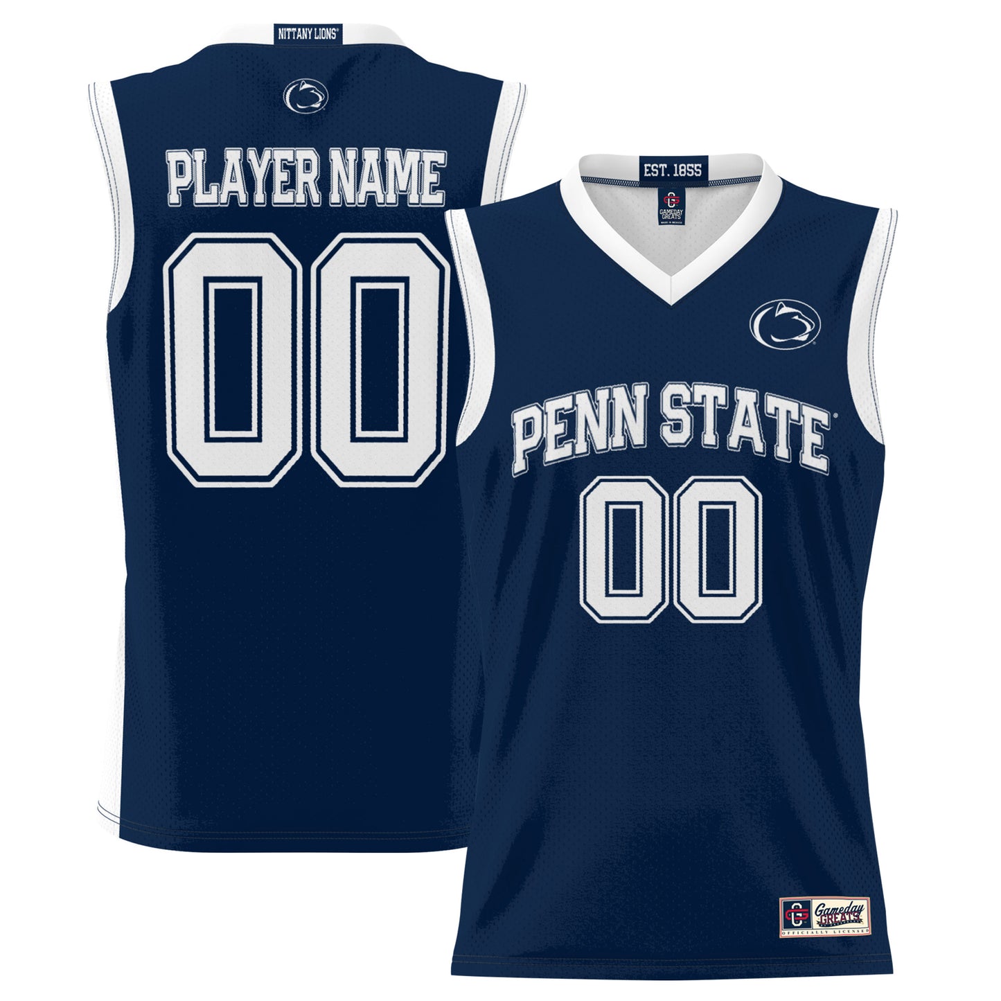 Youth Game Day Greats Navy Penn State Nittany Lions NIL Pick-A-Player Lightweight Basketball Jersey