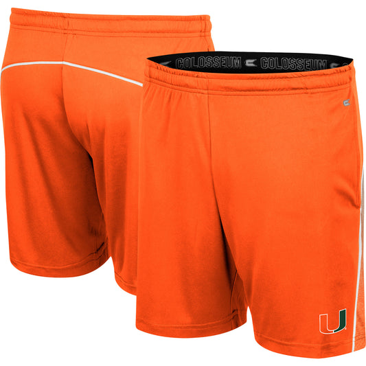 Men's Colosseum Orange Miami Hurricanes Laws of Physics Shorts