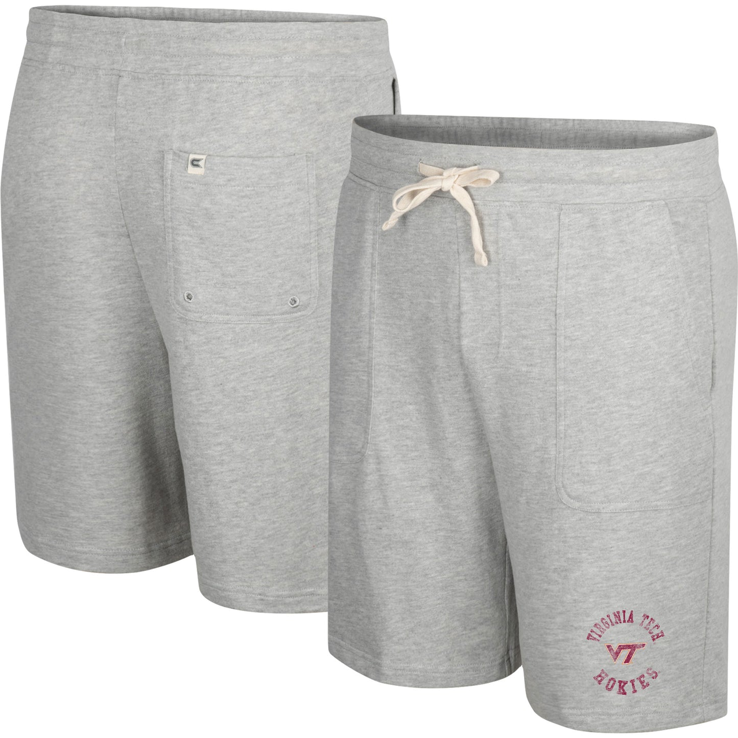 Men's Colosseum Heather Gray Virginia Tech Hokies Love To Hear This Terry Shorts