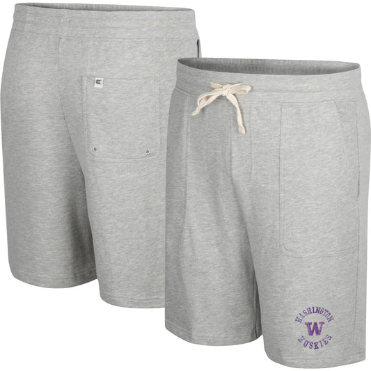 Men's Colosseum Heather Gray Washington Huskies Love To Hear This Terry Shorts