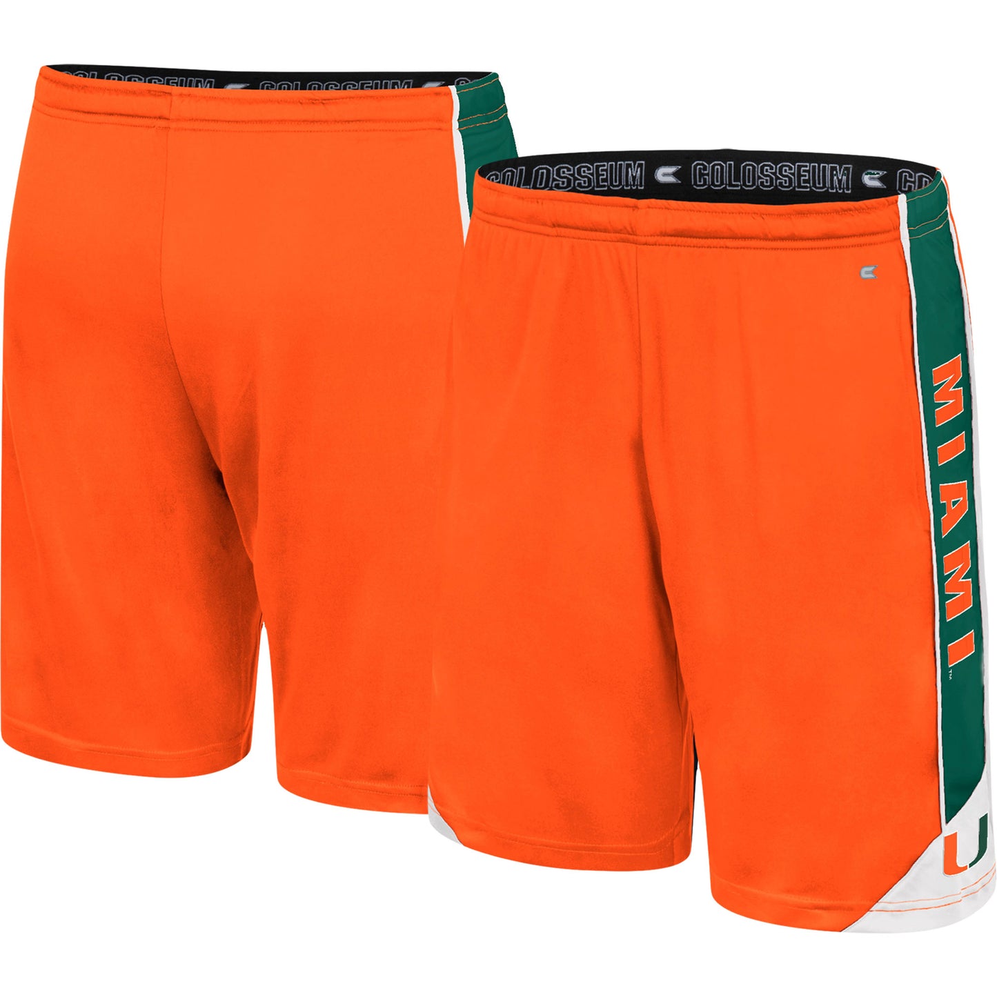 Men's Colosseum Orange Miami Hurricanes Haller Shorts