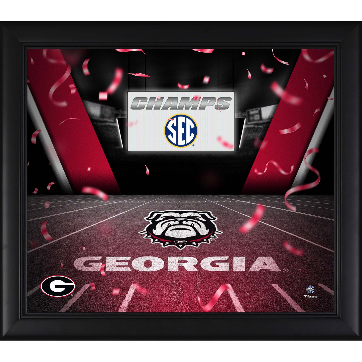 Georgia Bulldogs 2022 SEC Football Conference Champions Framed 15'' x 17'' Collage