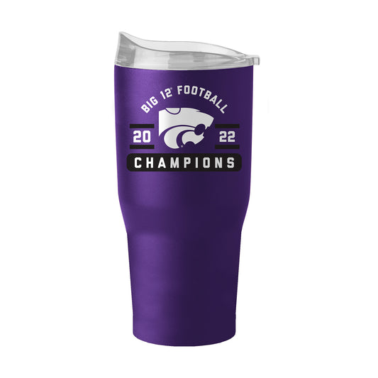 Kansas State Wildcats 2022 Big 12 Football Conference Champions 30oz. Powder Coat Tumbler