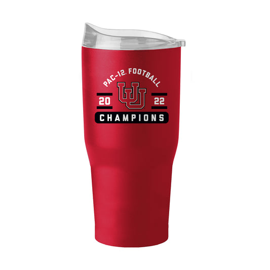 Utah Utes 2022 PAC-12 Football Conference Champions 30oz. Powder Coat Tumbler