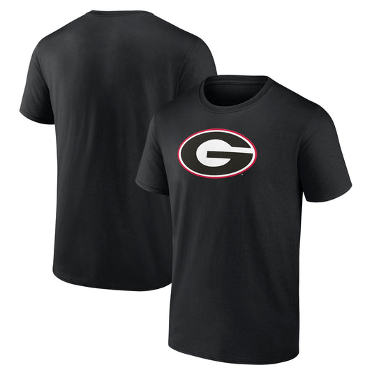 Men's Black Georgia Bulldogs Primary Team Logo T-Shirt