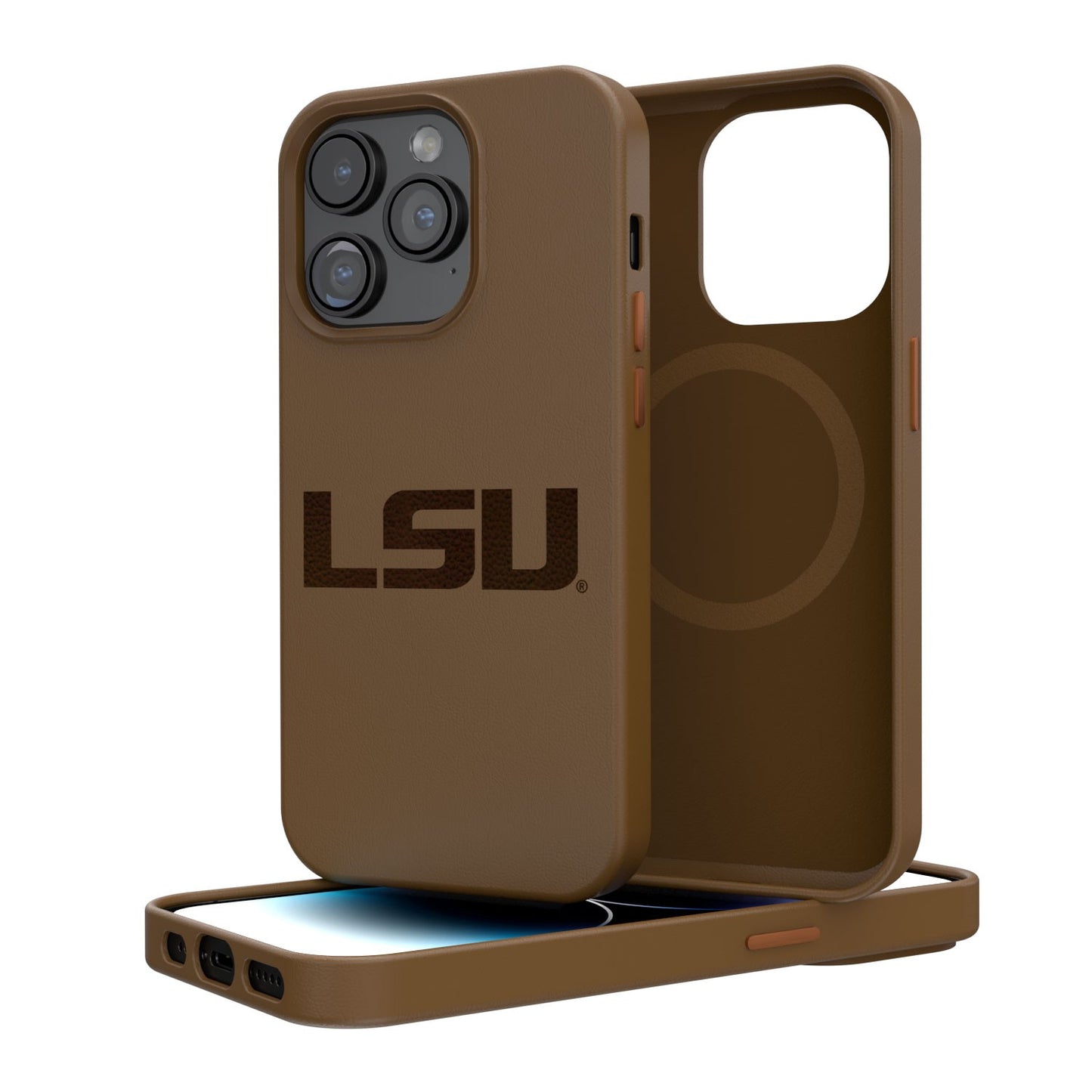 Brown LSU Tigers iPhone Magnetic Bump Case