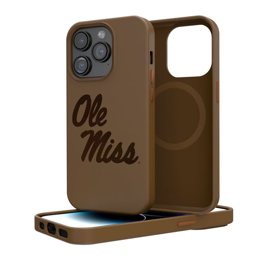 Brown Ole Miss Rebels iPhone Magnetic Bump Case