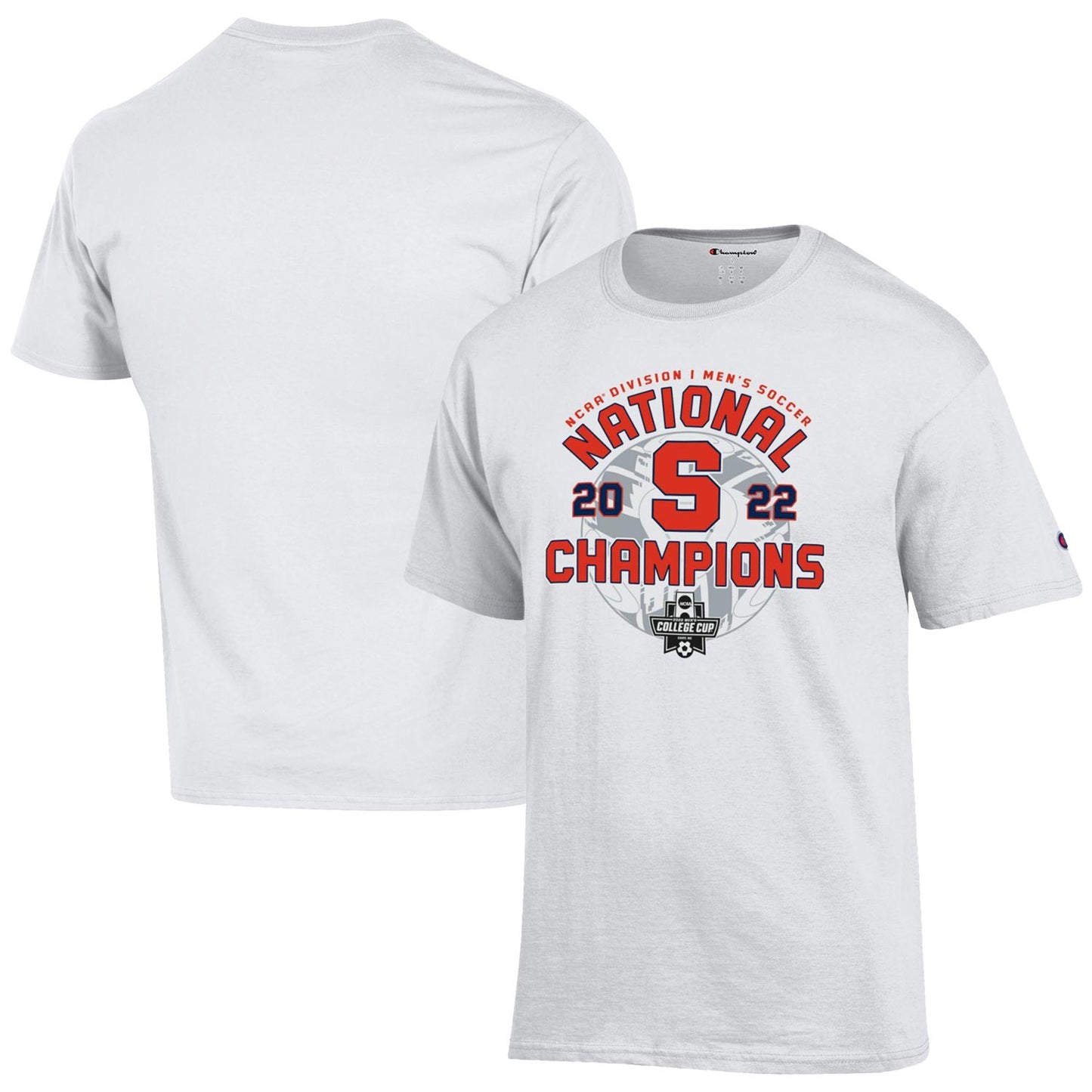 Men's Fanatics Champion Syracuse Orange 2022 NCAA Men's Soccer National Champions Locker Room T-Shirt