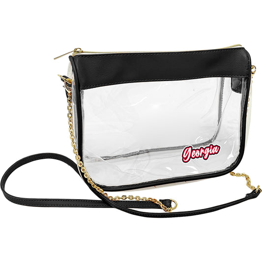 Georgia Bulldogs Hype Stadium Crossbody Clear Bag