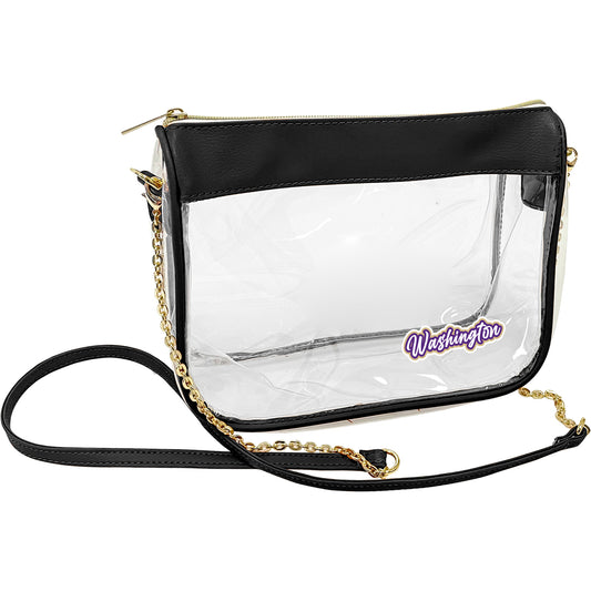 Washington Huskies Hype Stadium Crossbody Clear Bag