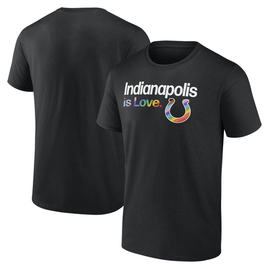 Men's Black Indianapolis Colts City Pride Team T-Shirt