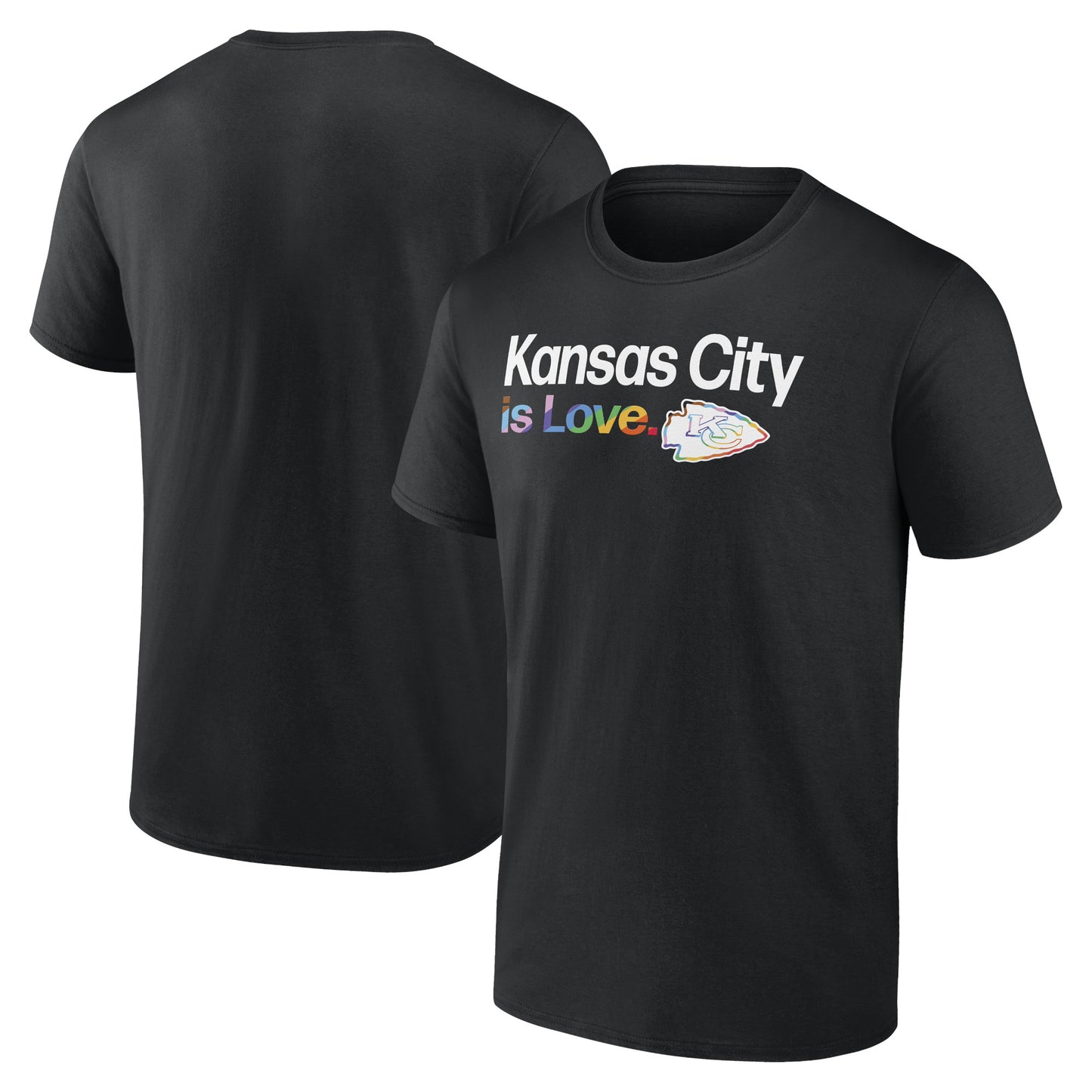 Men's Black Kansas City Chiefs City Pride Team T-Shirt