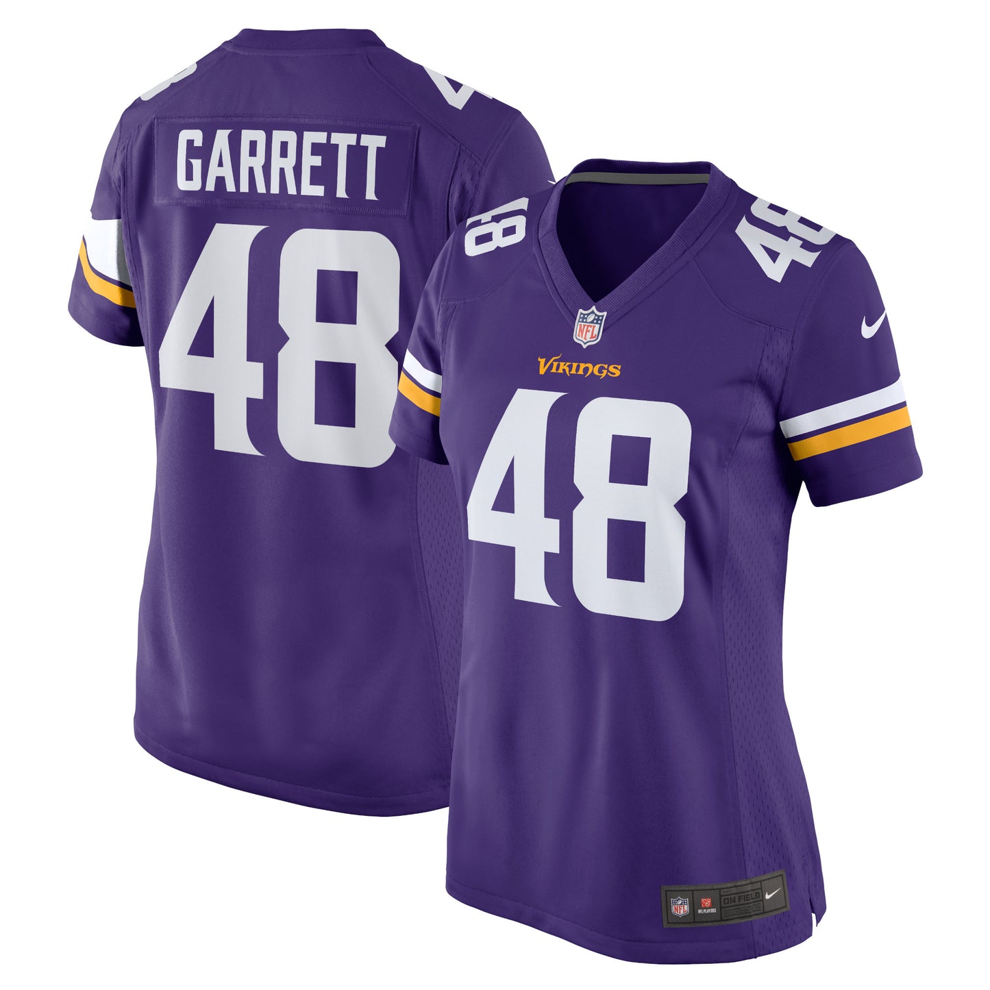 Women's Nike Chris Garrett Purple Minnesota Vikings Home Game Player Jersey