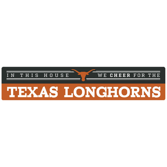 Imperial Texas Longhorns 5.5'' x 27'' Team We Cheer Wood Wall Art