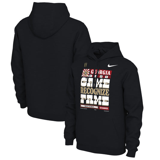 Men's Nike Black Georgia Bulldogs College Football Playoff 2022 National Champions Locker Room Pullover Hoodie