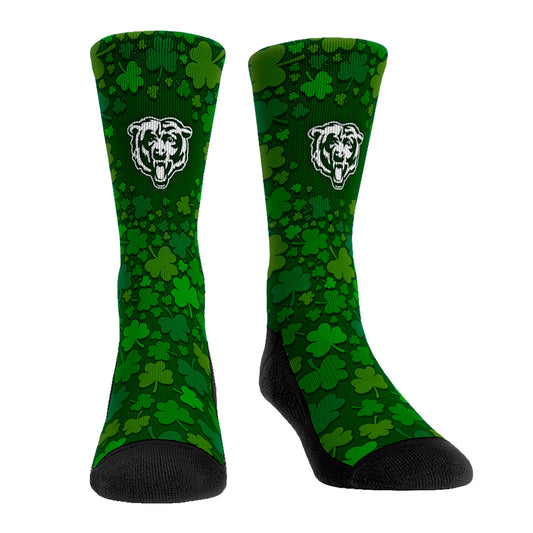 Rock Em Socks Chicago Bears St. Paddy's Day Shamrock Crew Socks